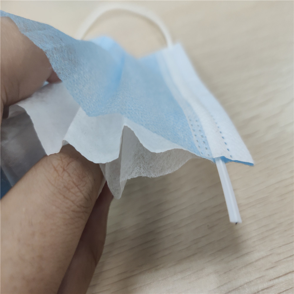Disposable Pleated Dust Proof Face Mask 17.5*9.5cm Size With Elastic Earloop