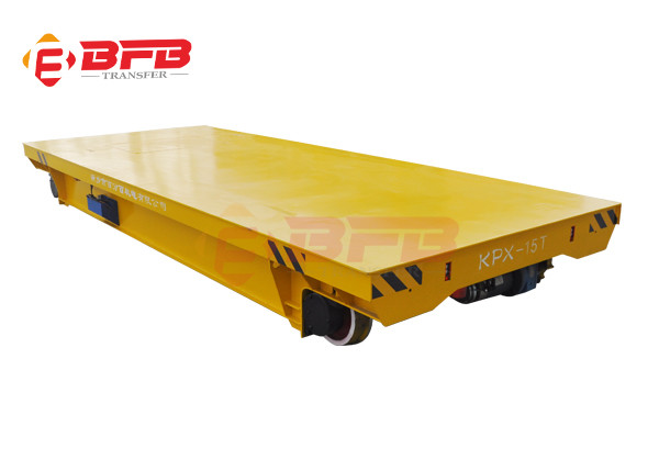 45t Battery Power Supply Rail Track Flat Transfer Car For Mold Plant