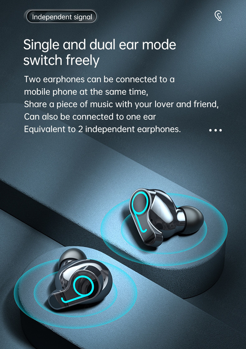 HD A2DP Wireless Gaming Earphone ABS Microphone With CVC8.0 Earplug