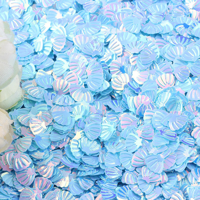 Excellent Nail Art Effect Sea Shell Sequins Glitter Powder for Clothing Accessories Craft DIY Bags Clothes in 365 Colors