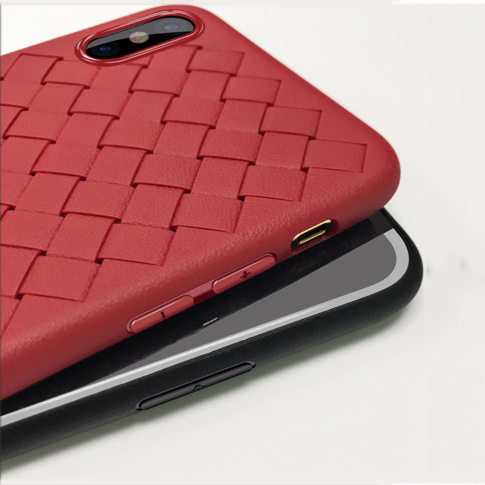 Soft Tpu Iphone 11 Phone Case X Weave Pattern Cover For Apple Mobile Phone