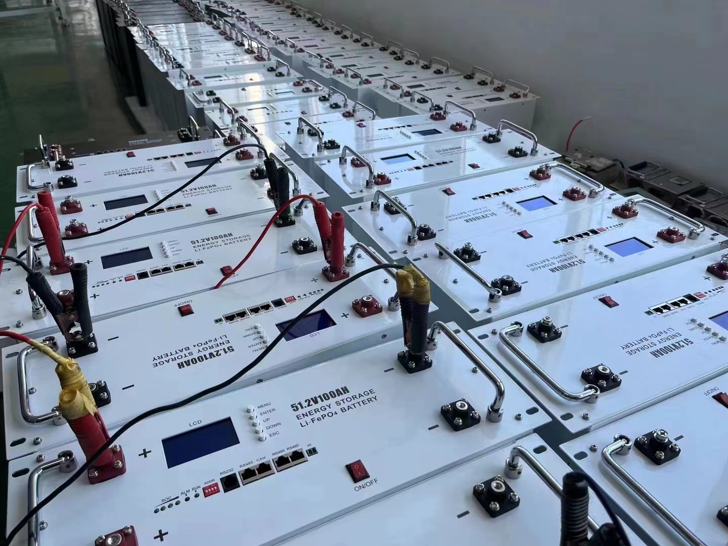 Prismatic Lithium Ion Solar Battery Rechargeable 96 Volt 100AH Energy Storage