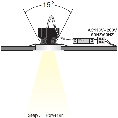 Aluminum Energy Saving COB Led Downlight , CE RoHS 15W LED Down Light Fixtures