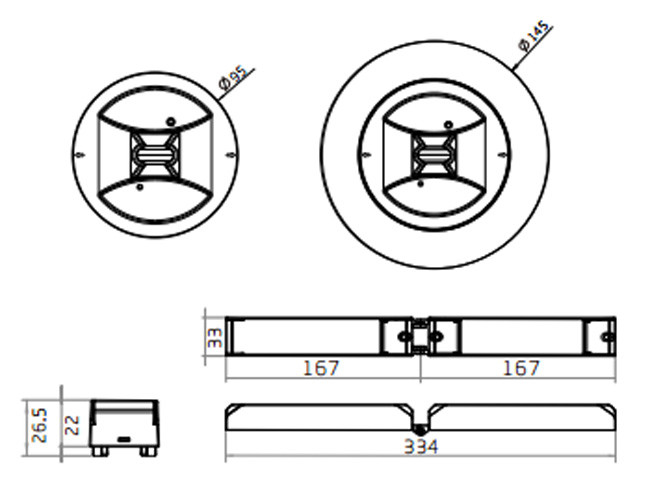 220V - 240V LED Emergency Lights Efficient Customised Beam Angle Available