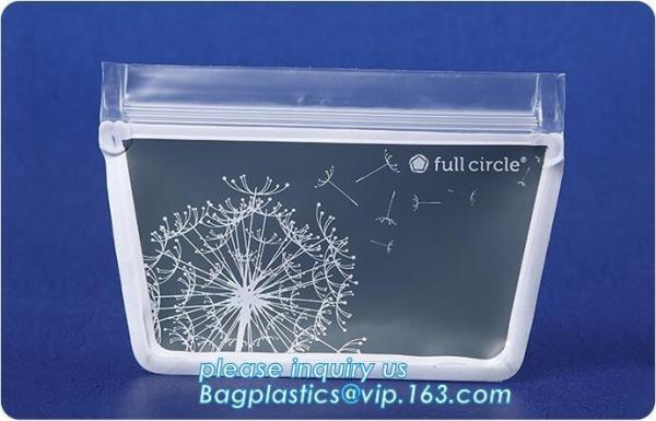 BPA-free reusable food storage bag 1000ml Silicone Food Fresh Pouch for fruits,