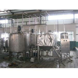 Automatic Complete Organic Yogurt Processing Line Pasteurizing Freezing