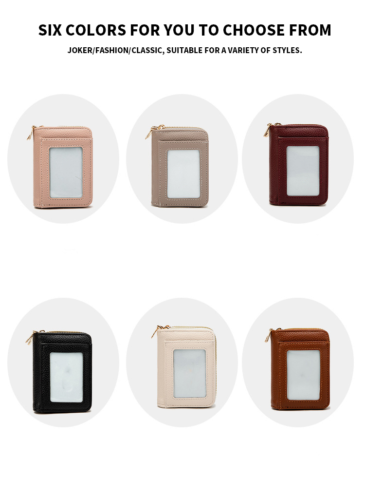 Unisex 3D Fashion Leather Card Holder Organizer Bag Purse with ID Credit Card Slots