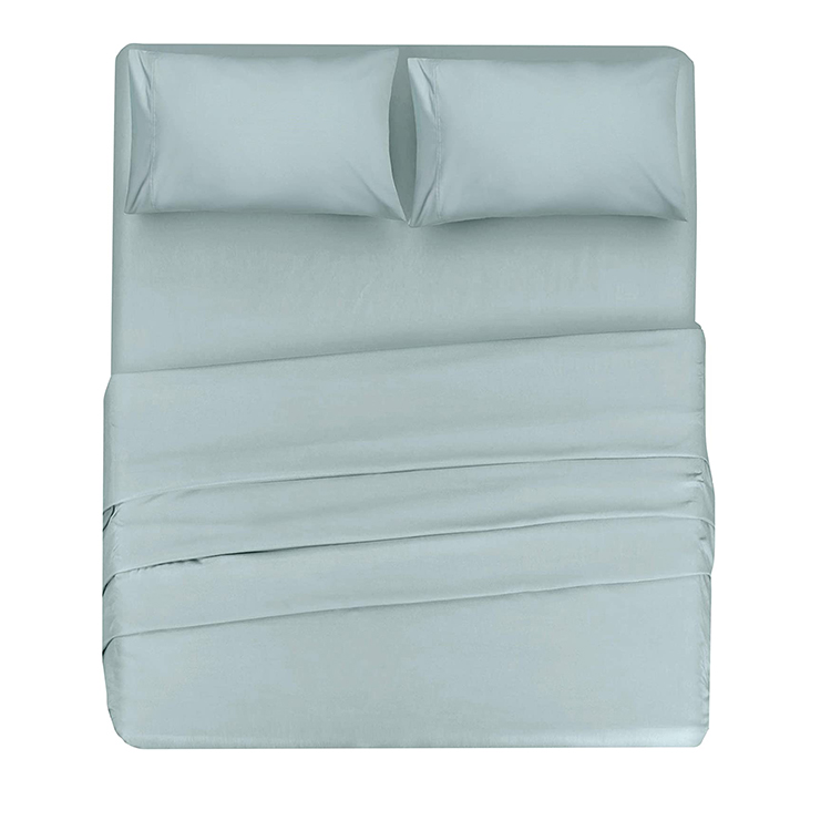 Home/Hotel/Dormitory Filling no Gray Blue Home Textiles Four Piece Sets 100% Polyester
