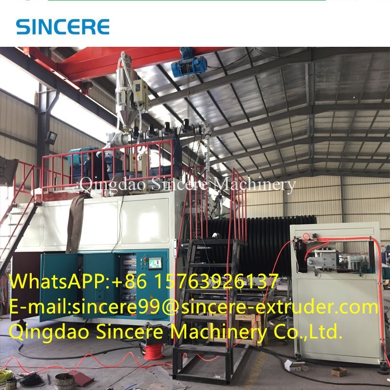 PE Wound Spiral Tube Making Machine Extrusion Corrugated Pipe Production Line