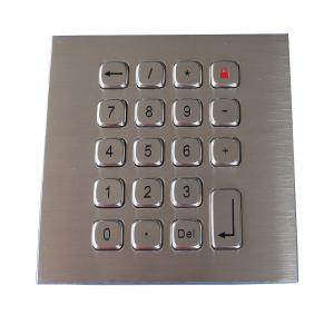 China 19 Keys Water Proof Metal Keypad Stainless Steel PS2 USB RS232 RS485 on sale