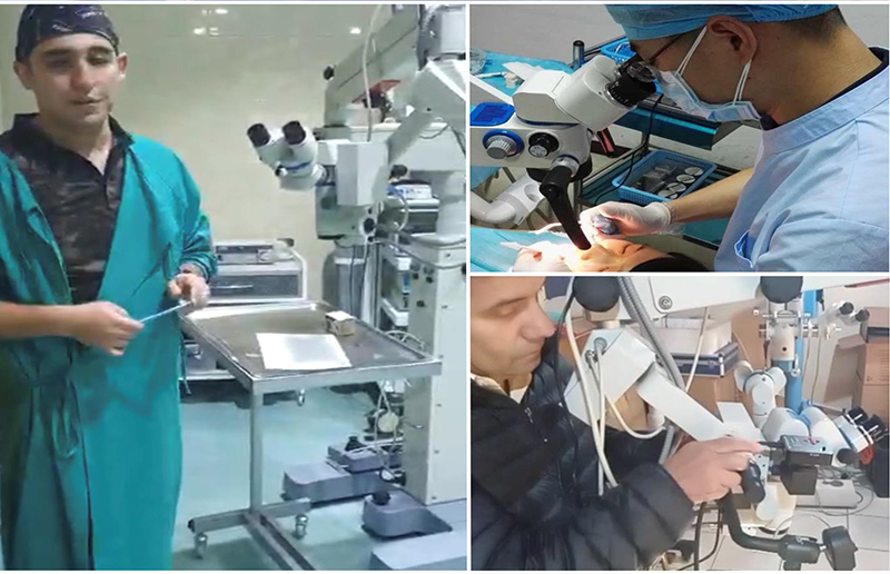 Dual Head Neurosurgery Brain Surgery ENT Operating Microscope