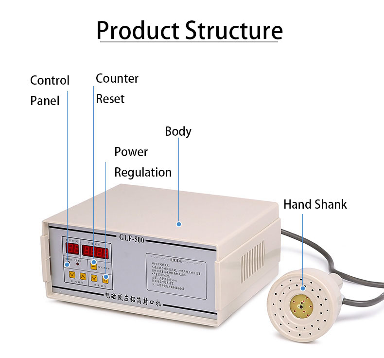 DUOQI GLF-500 Portable Plastic Aluminum Foil Sealer Magnetic Induction Bottle Cup Sealing Machine
