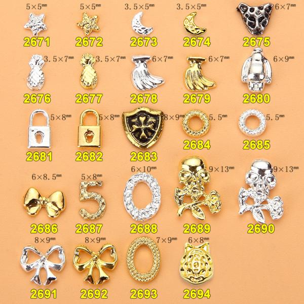 Hot NEW Wholesale Alloy Jewelry 3D Nail Art Jewelry Nail rhinestones Sticker