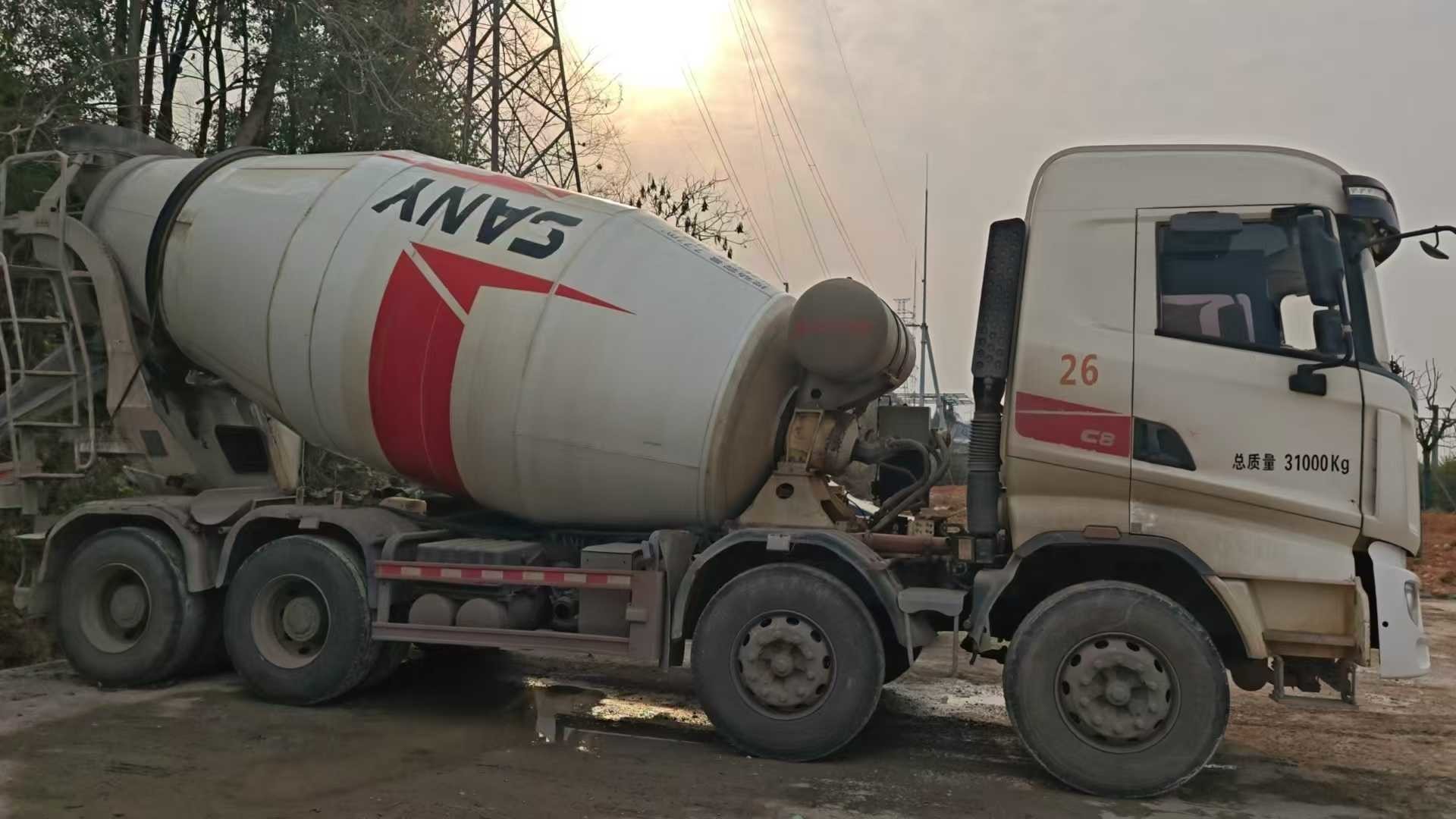 2020 Sany self-made chassis 12 cubic mixer truck (National V emission)