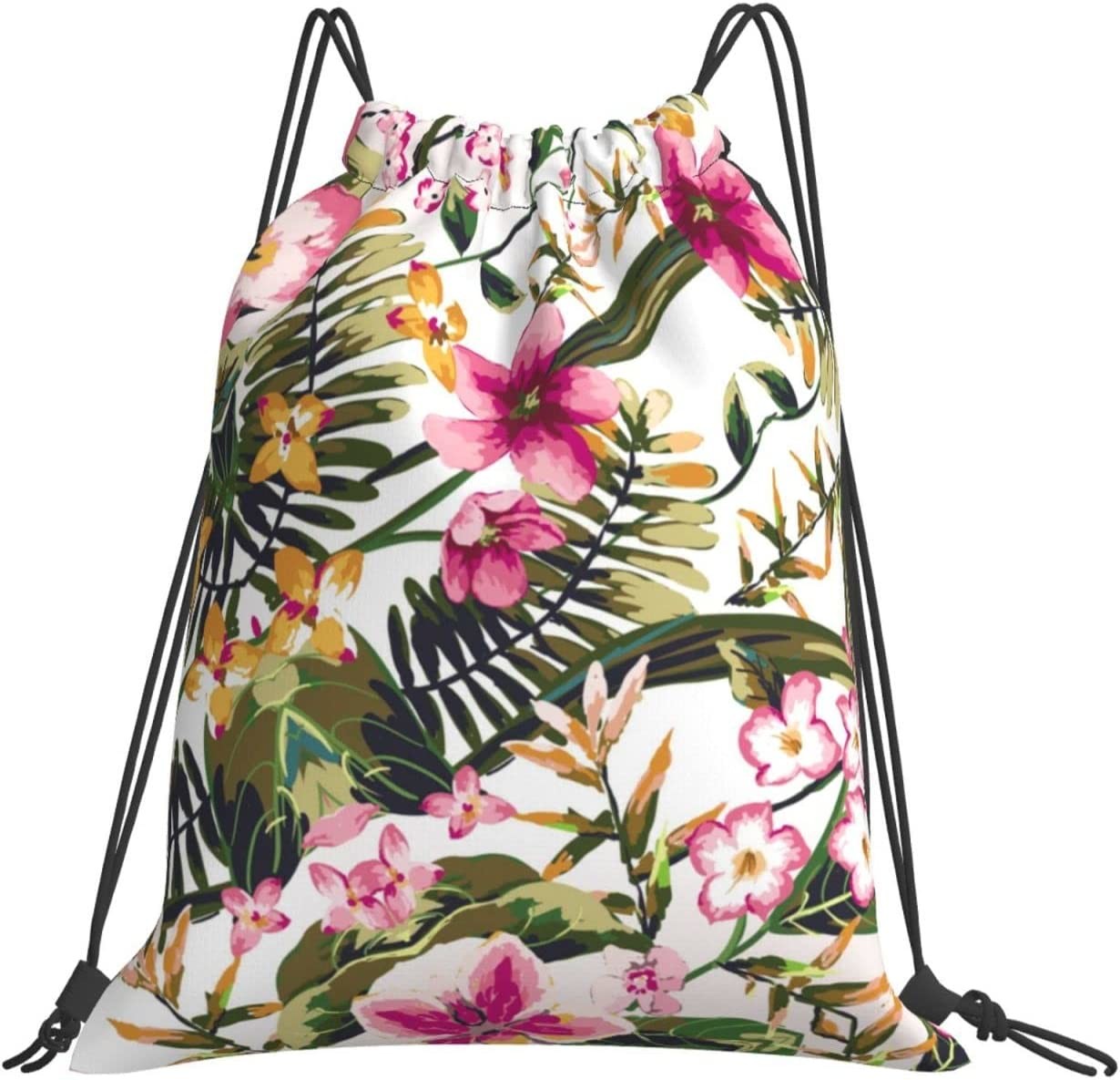 Drawstring Bags For Women Girls String Backpack Yoga Bag Water Resistant Light Weight Nylon