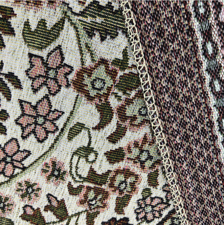 Handmade Knit Technique 100% Cotton Blanket Portable Braided Designs for Muslim Worship