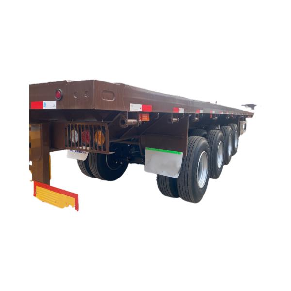 Transport Container Flatbed Semi-trailer 4-axle 100 Ton Flatbed Truck Trailer