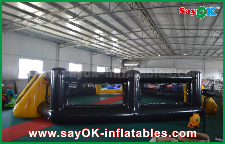 Football Inflatable Games PVC Seal Inflatable Soccer Field Kids Indoor / Outdoor Playground Equipment