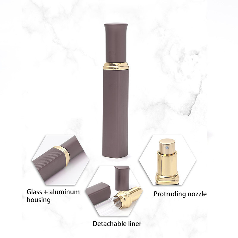 LFGB ODM 12ml Tubular Perfume Cosmetic Glass Bottles