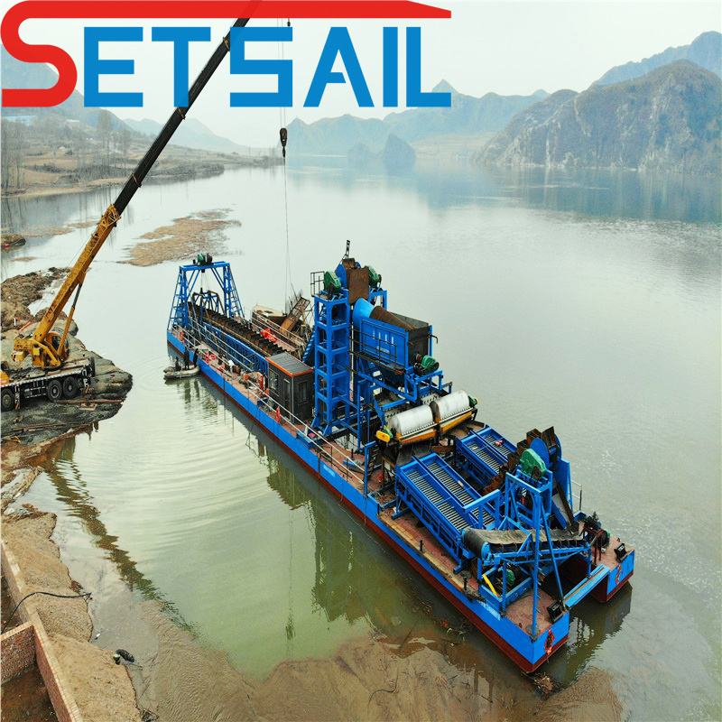 Chain Bucket Gold Dredge Equipment Used for River Diamond