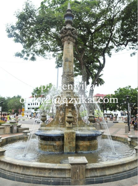 Hand Carved Stone Fountain, Outdoor Garden Water Fountain (YKOF-50)