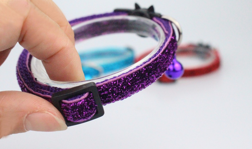 Adjustable Size Small Safety Nylon Gerrit Material Cat Collar For Pet