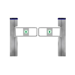 SUS304 DC24V Swing Barrier Turnstile RS232 With LED Indicator