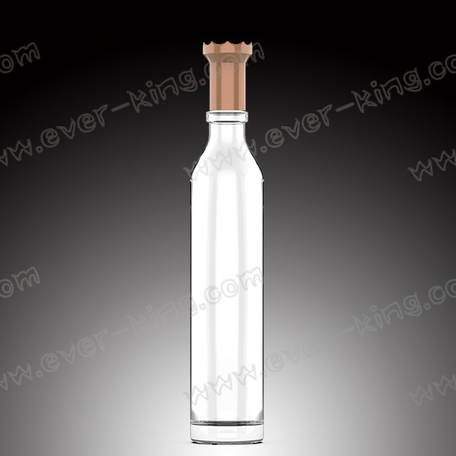 Cap Sealing 200mm glass Whiskey Bottle for Liquor
