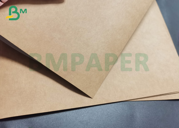 0.7mm Washable Brown Kraft Paper Fabric For Tote Bags In Roll
