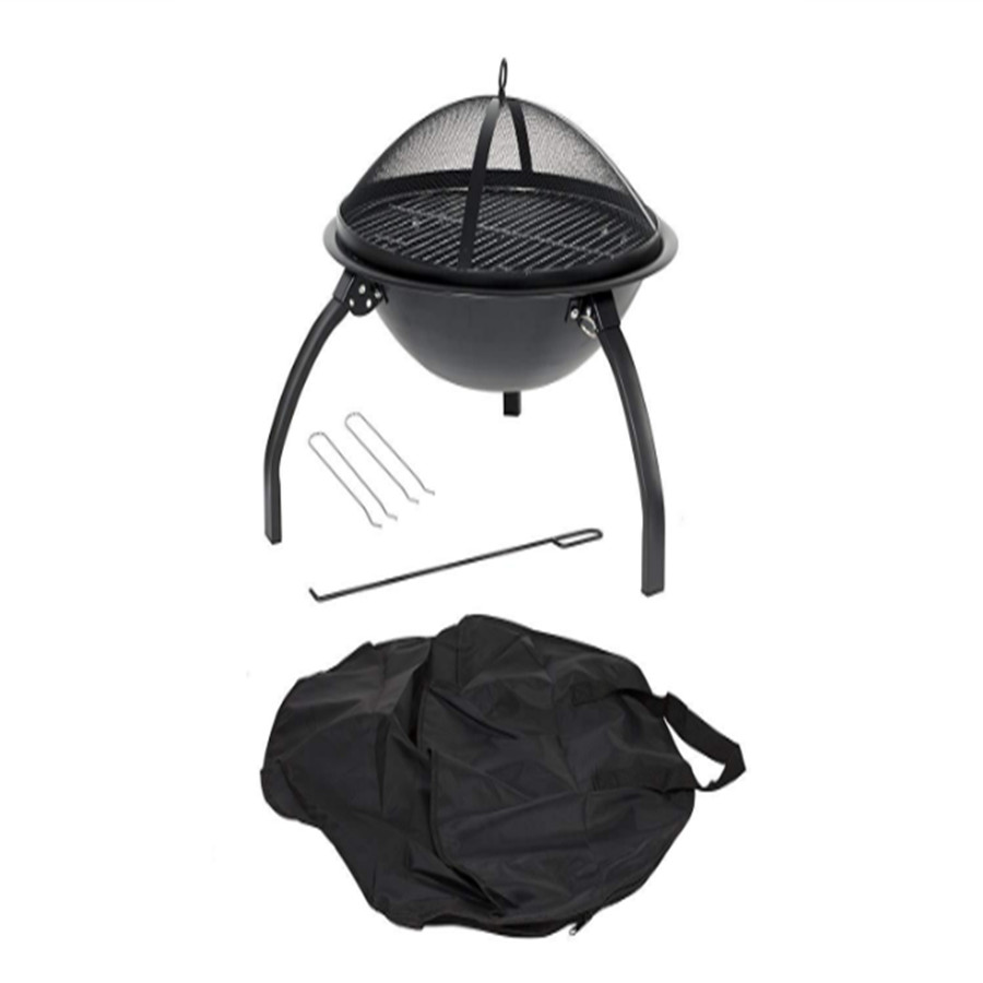 Amazon wood burning fire pit bowl outdoor charcoal patio bbq grill