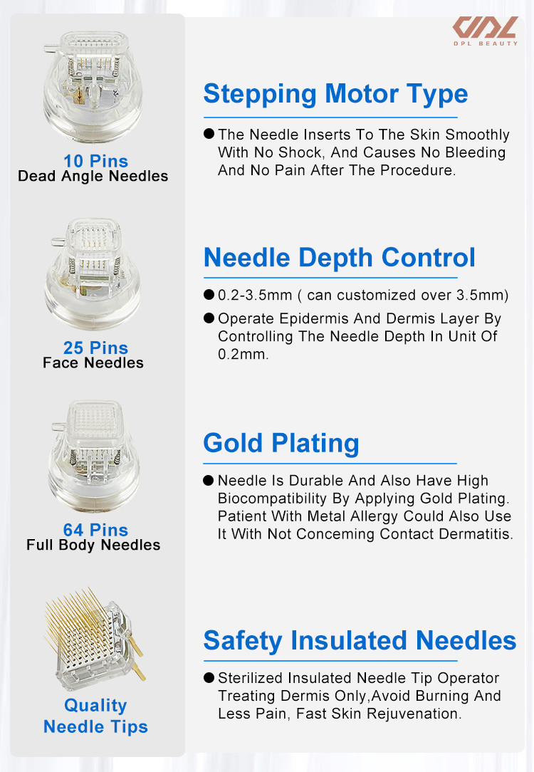 MJ0002 200w Multifunction 2 In 1 Insulated Needle With RF Miconeedle Portable Facial Skin Tightening RF output