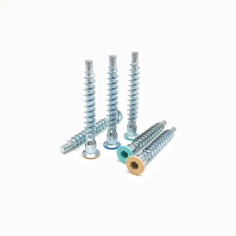 Straight Repair Furniture Screws - Countersunk Head Self Tapping Roller Thread Inner Hexagonal Roller Thread Screws
