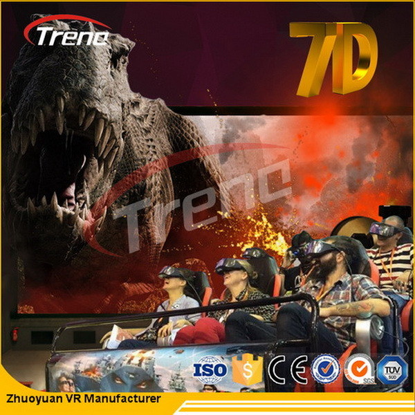 6 DOF Gun Shooting Stereo 7D Cinema Simulator With 3D VR Hanger Several Dozens