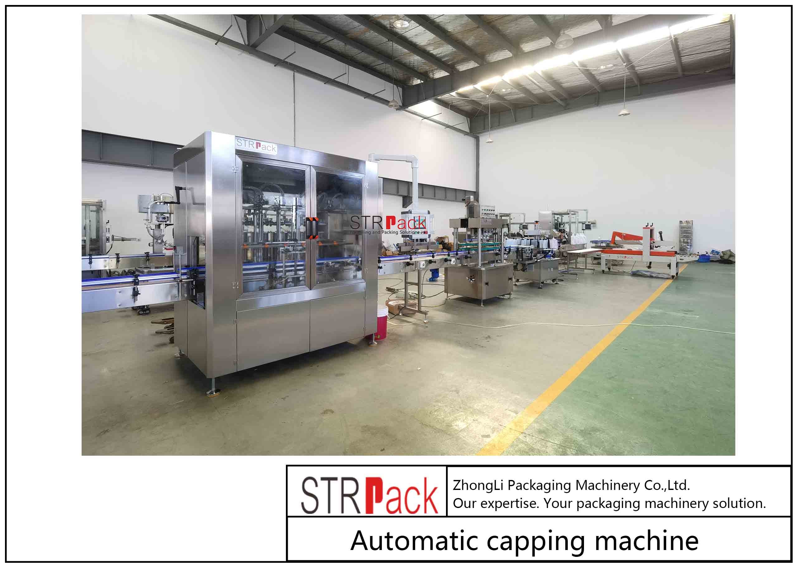 1.5KW Power Automatic Bottle Capping Machine High Speed 50 - 60 Bottles/min