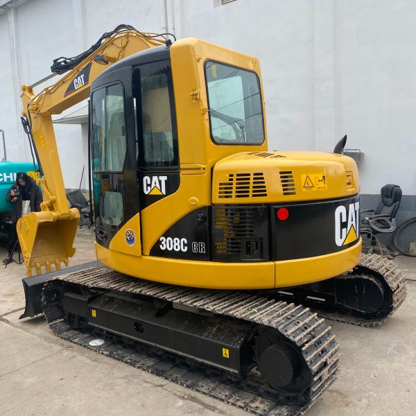 8 TON USED CRAWLER EXCAVATOR CAT 308C SECOND HAND CAT 308C WITH ORIGINAL COLOR