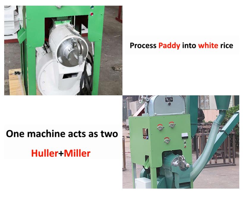 Double Rubber Roller Dehusker Polisher Paddy Husker Rice Milling Machine for Farms