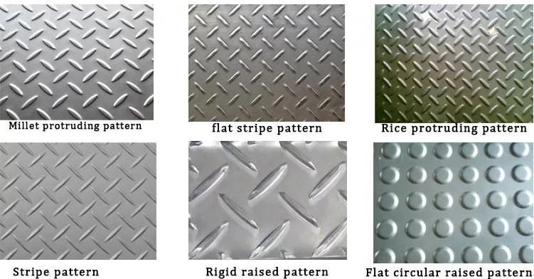 Thick 4mm Ss Checkered Plate Anti Slip Stainless Steel Sheet NO.8 Surface