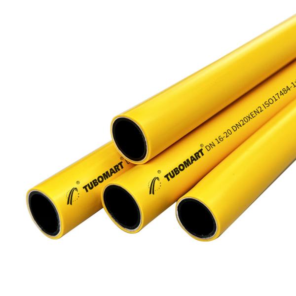 Yellow PEX AL Pex Gas Pipe 2.0mm Thickness ISO 17484-1:2006 AS4176.8-2010