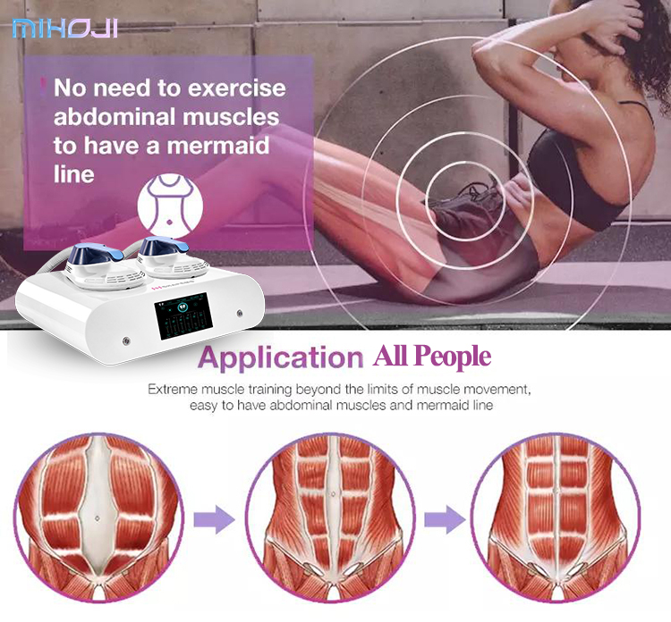 Electrical Muscle Sculpting Machine Emslim Neo RF Operation With 2 Handles