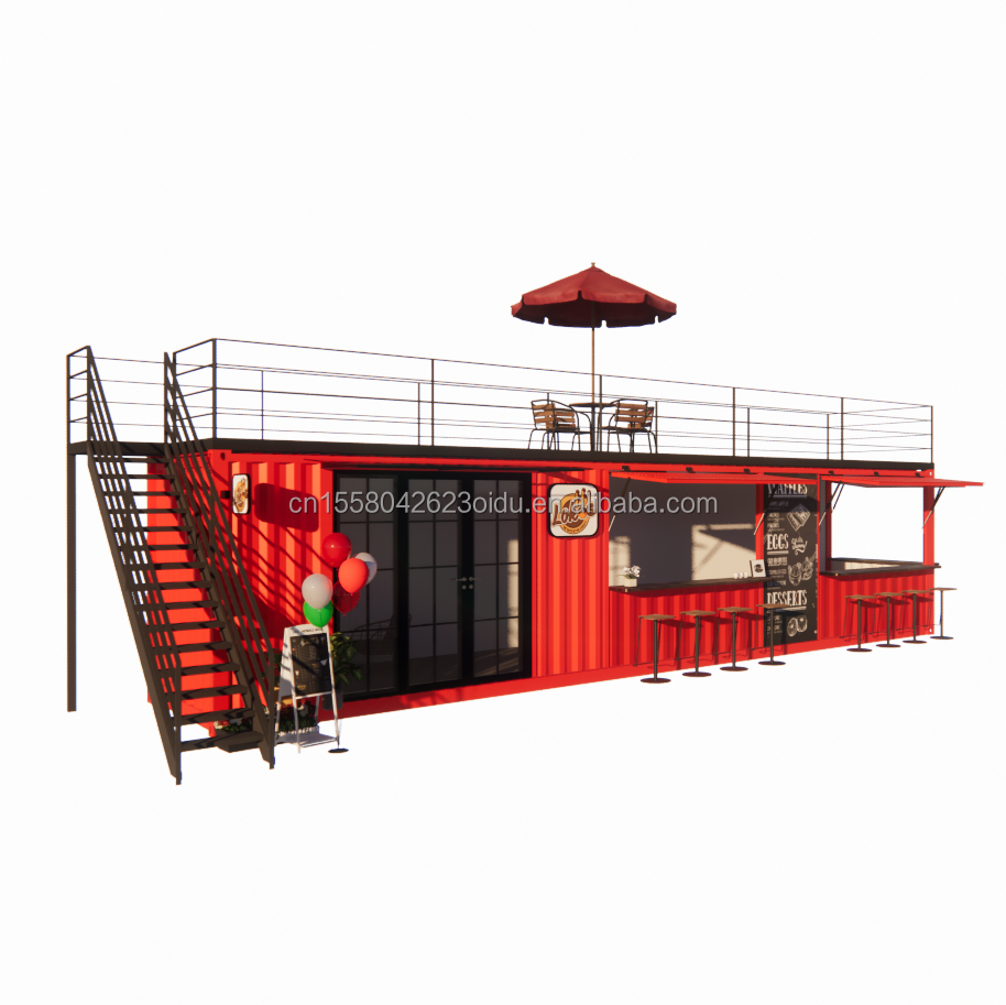 Shop 20ft 40ft Container Store Expansion Booth Design Your Own Outdoor Coffee Shop with Aluminum Alloy Windows