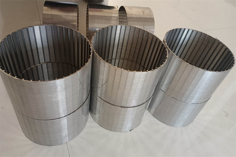 159mm 168mm Profile Wire Screen Wrapped 304 Stainless Steel Wire Filter