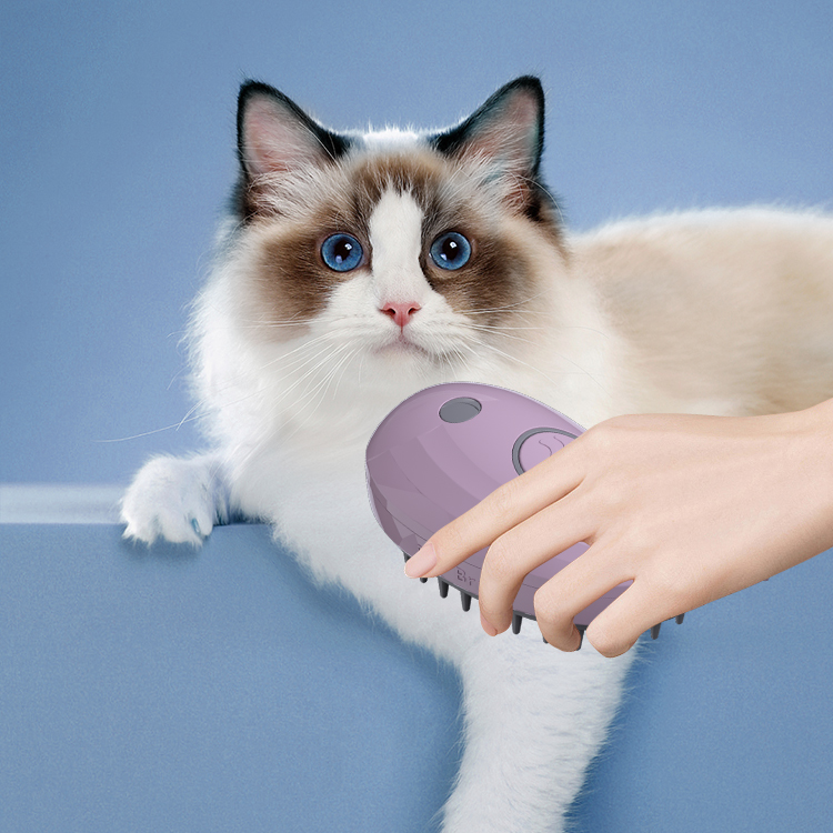 Pet Hair Remover dog Steam Brush Whale 3 In1 Steam Grooming Comb Multifunctional