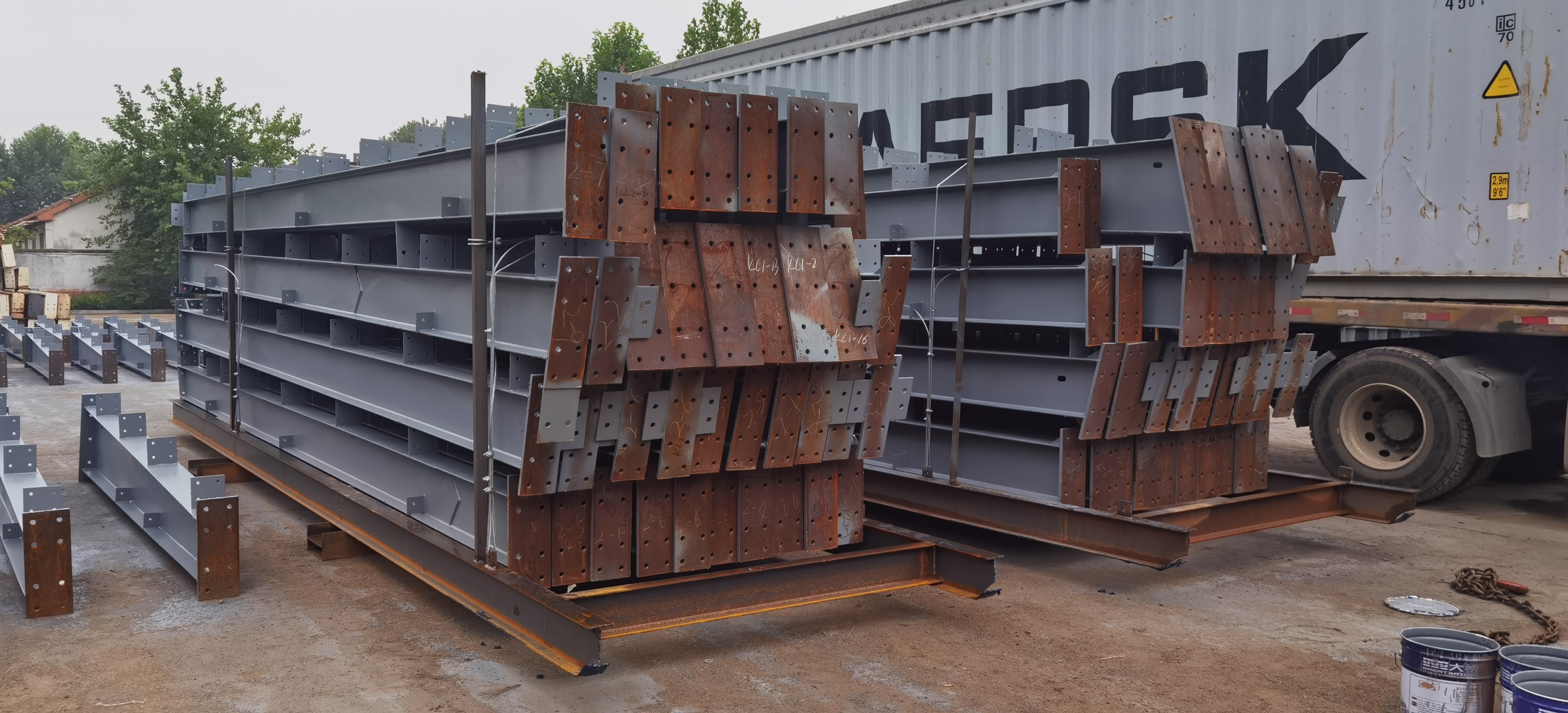 H-Section Steel Poultry House Prefab Metal Steel Structure CE