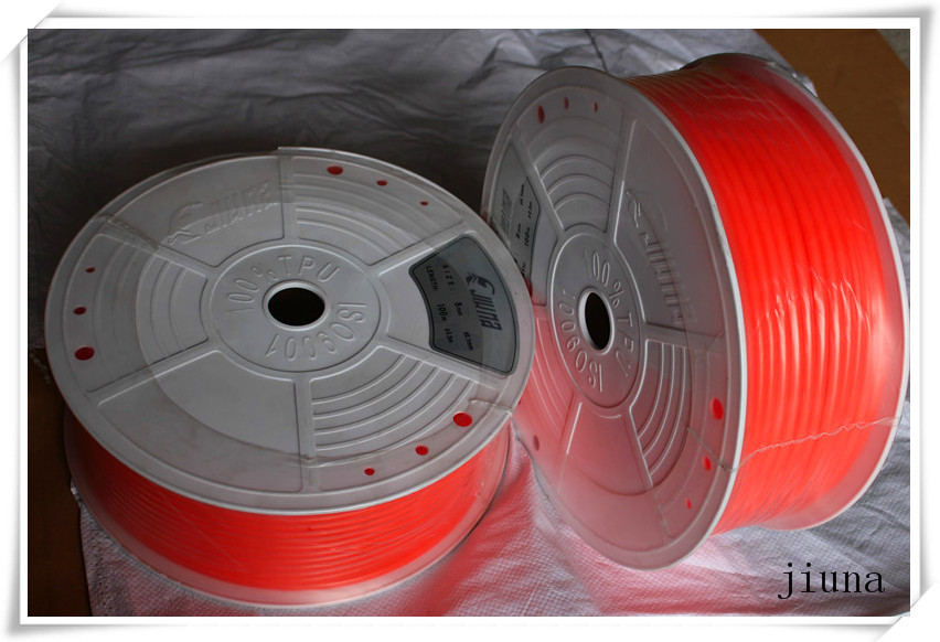 Orange Polyurethane Round Belt High Impact Resistance 85A - 90A Hardness
