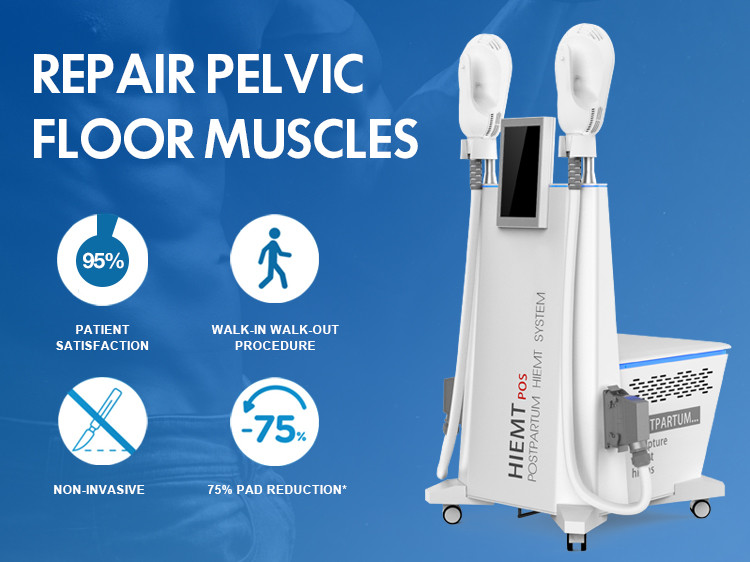 OEM 7 Tesla Pelvic Floor Muscle Strengthening Machine 2 Working Handles
