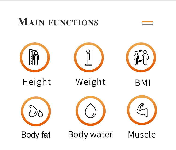Body Composition Height And Weight Measuring Machine Fat Bmi Body Scale