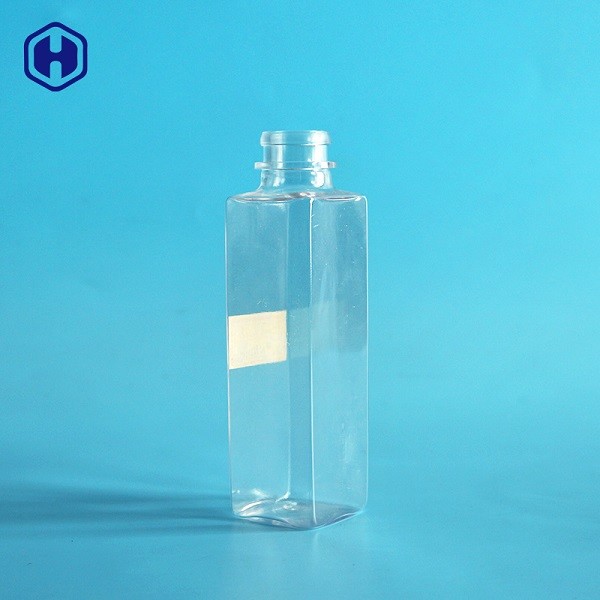 150ml Square Recyclable Sauce PET Bottle With Screw Lid 142mm Height
