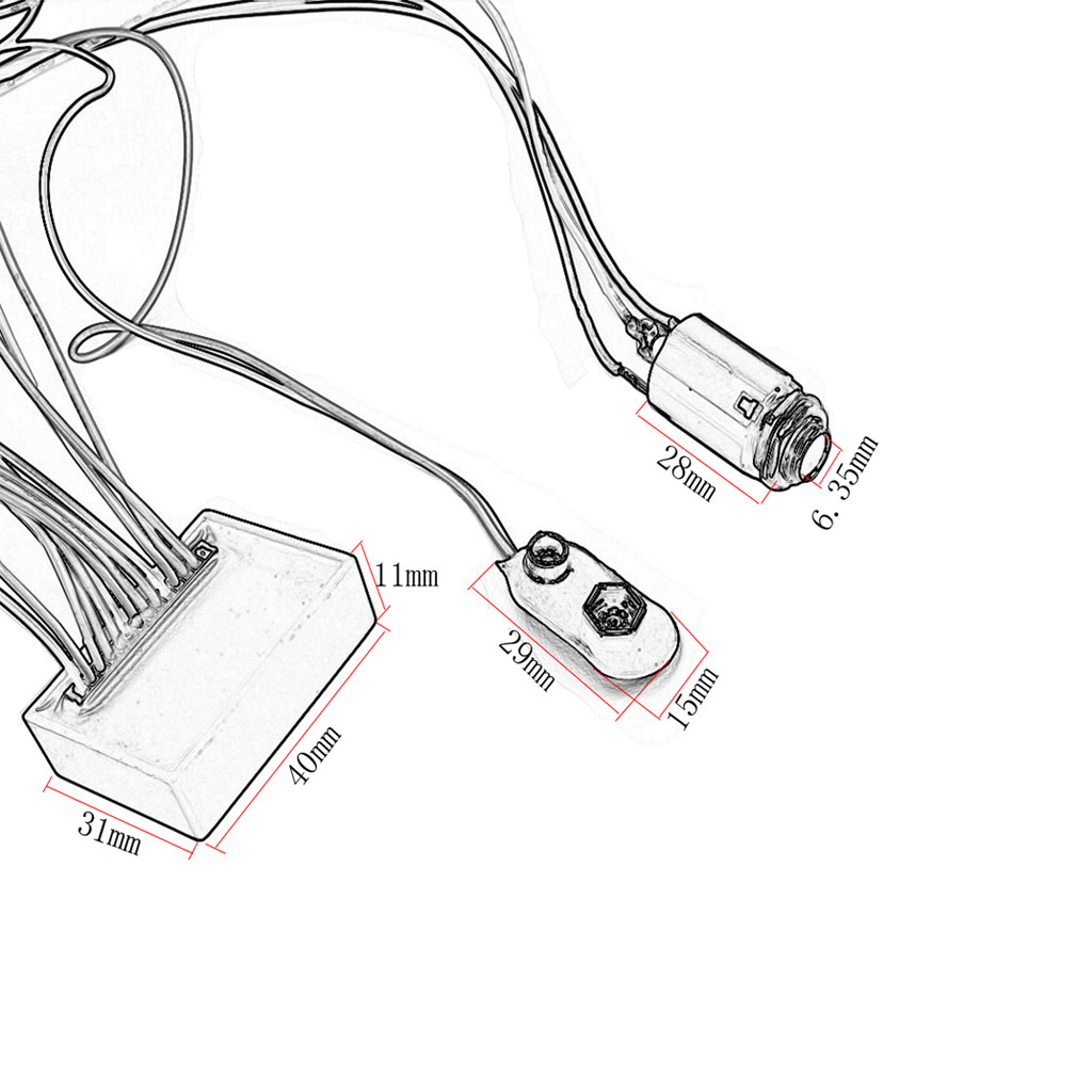 3 Band Equalizer EQ Preamp Circuit Bass Guitar Tone Control Wiring Harness and JP Pickup Set for Active Bass Pickup