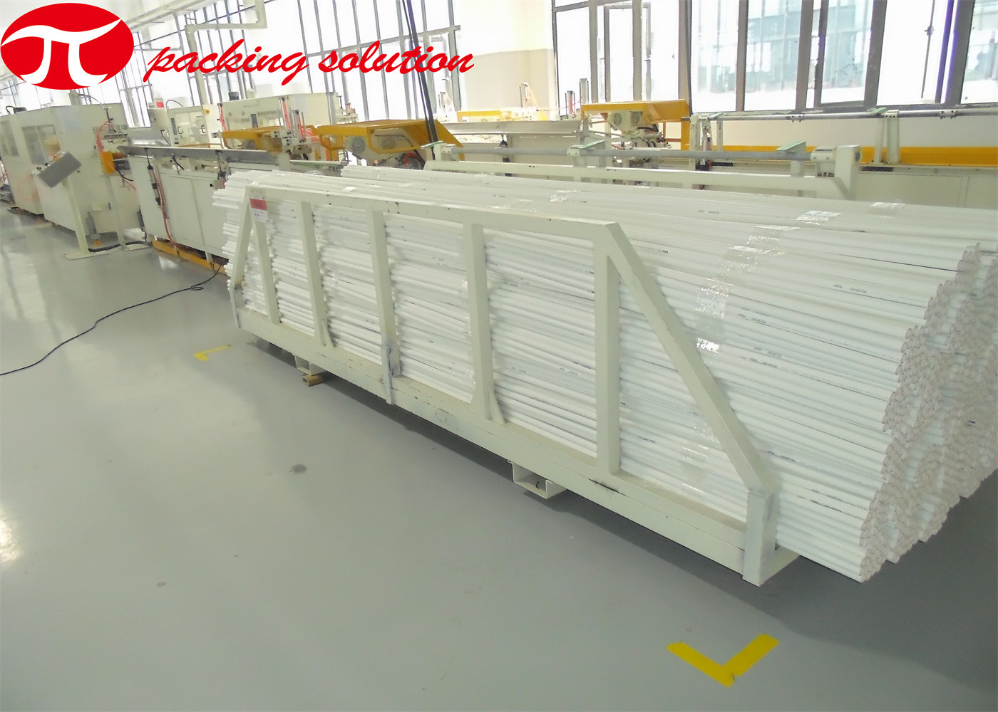 Plastic Pipe Bundling Machine 4000mm PVC Pipe Packing Line Working Online Or Offline