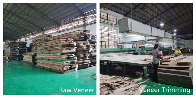 Carya Rustic Hickory Veneer 120mm Natural Wood Veneer ISO9001 3